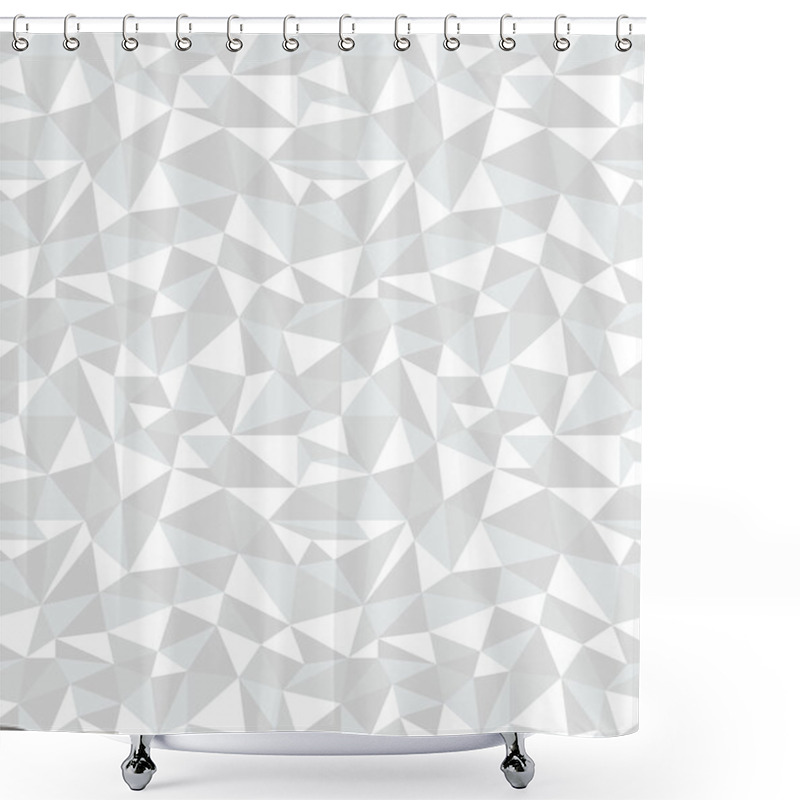 Personality  Geometric Gray Texture Shower Curtains