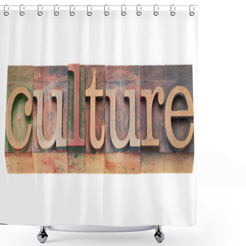 Personality  Culture Word Shower Curtains