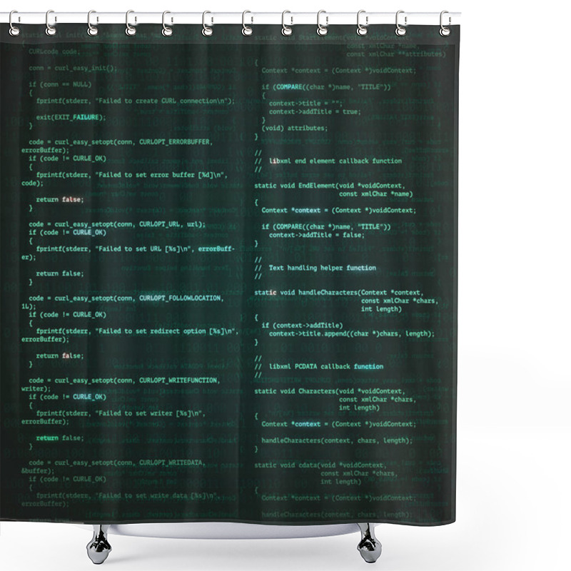 Personality  Software Engineering Background Shower Curtains