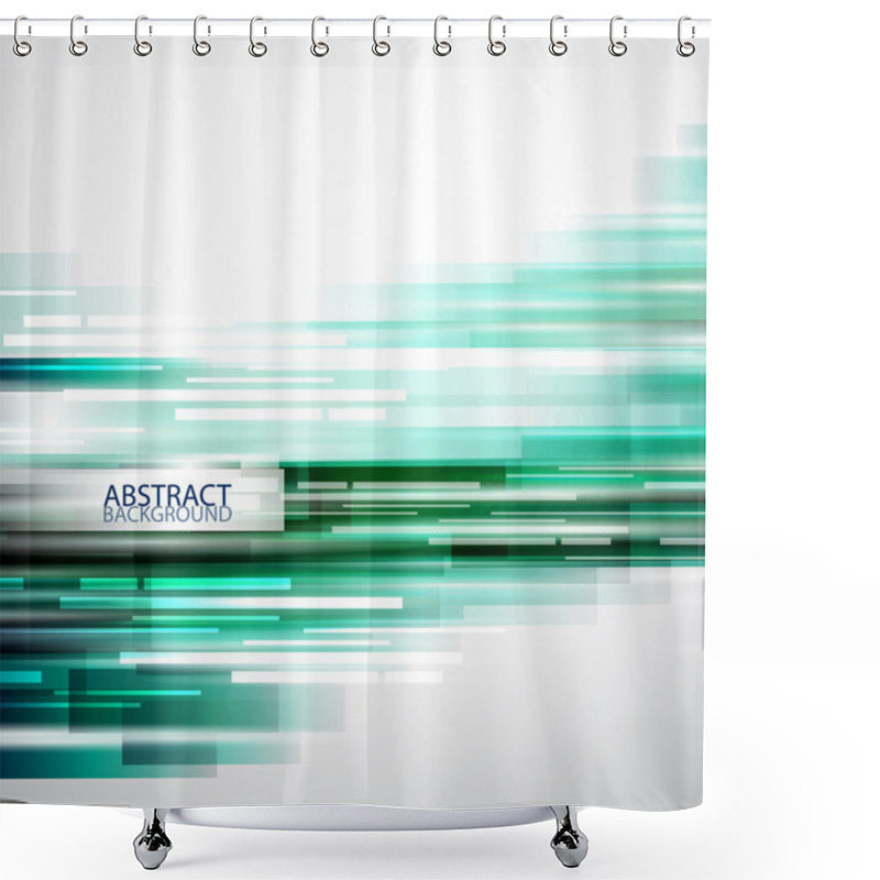 Personality  Abstract Lines Background Shower Curtains