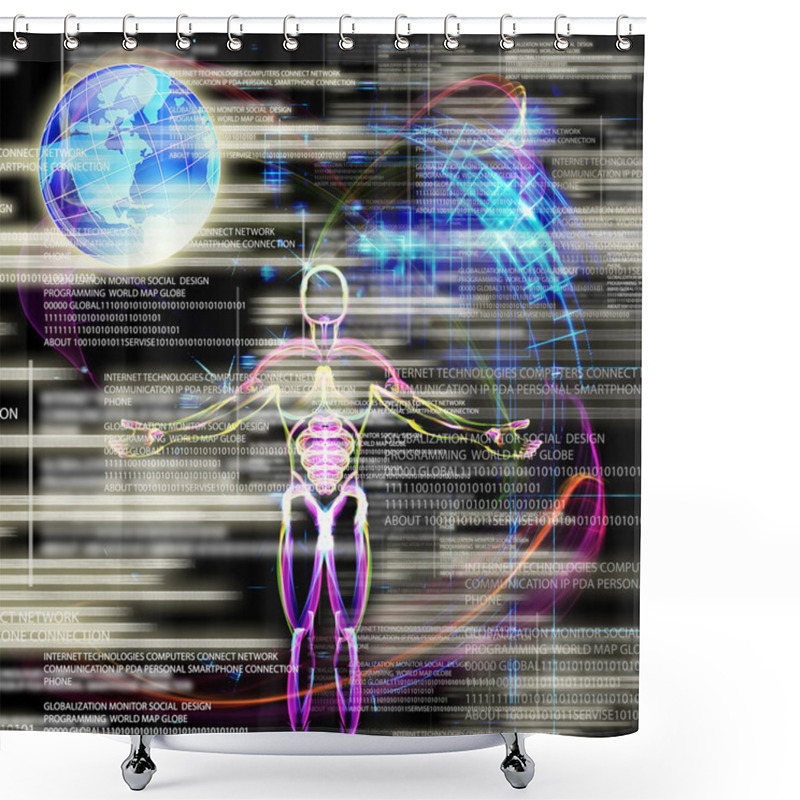 Personality  Programming Computers Cloning People Future Shower Curtains