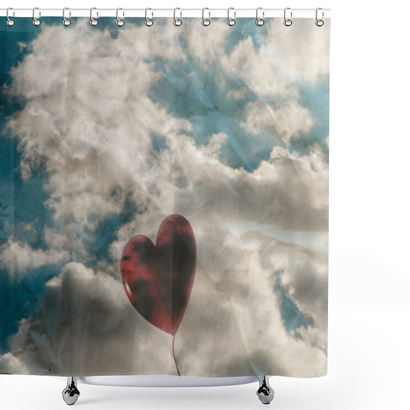 Personality  Love Heart Shower Curtains