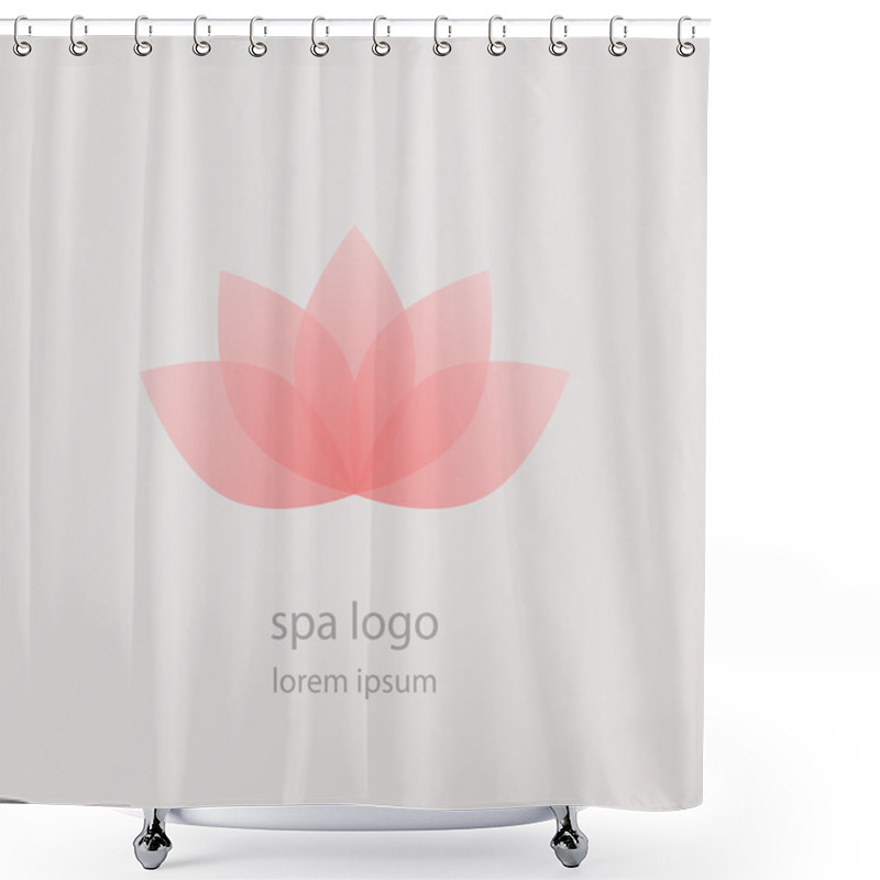 Personality  Lotus Flower Logo Shower Curtains