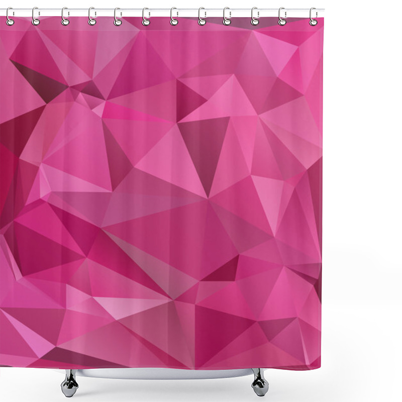 Personality  Polygonal Mosaic Background, Vector Illustration,  Business Design Templates Shower Curtains