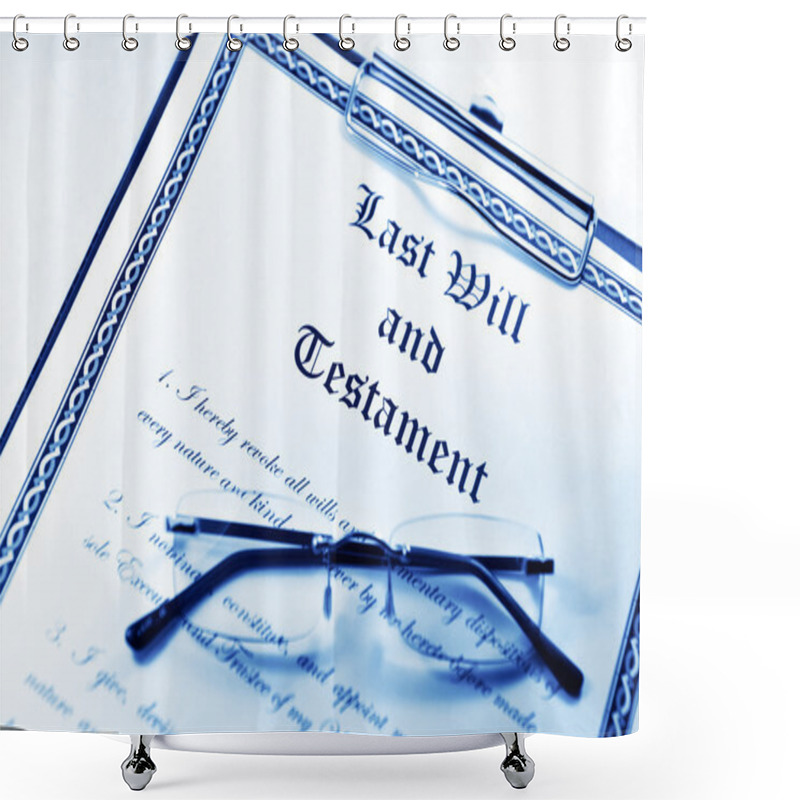 Personality  Testament Shower Curtains