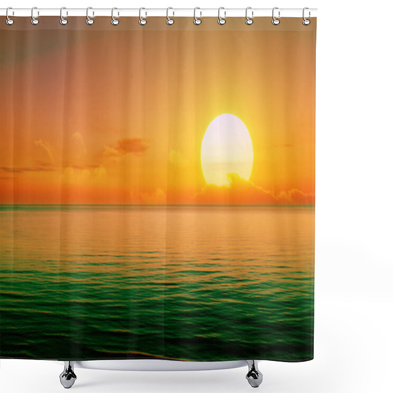 Personality  Beautiful Sunset Shower Curtains