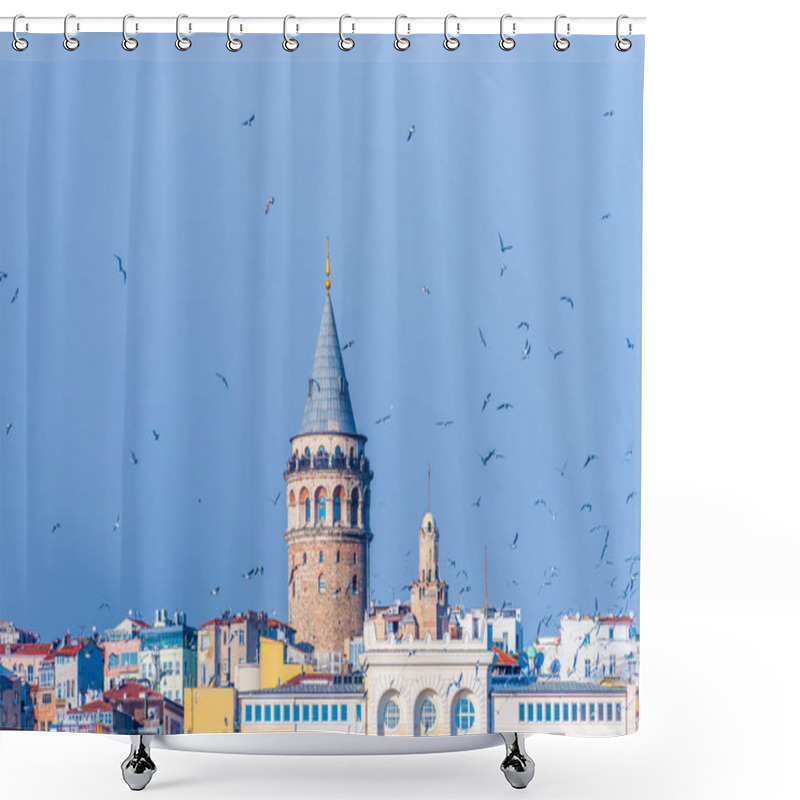 Personality  Galata Tower. Istanbul, Turkey. Shower Curtains