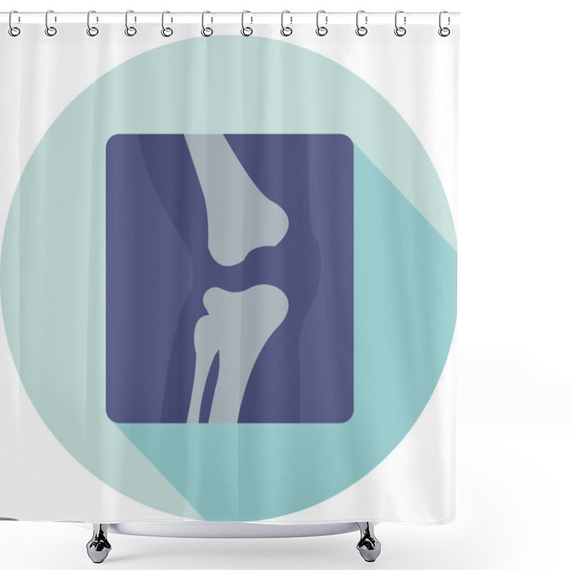 Personality  Bone Joints Vector Icon Shower Curtains