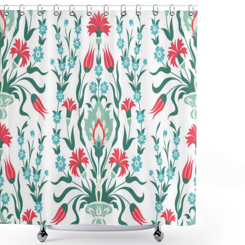 Personality  Bouquet Of Flowers Seamless Pattern Shower Curtains