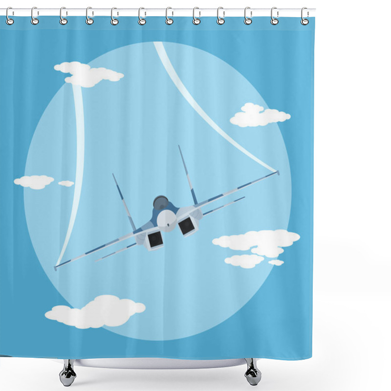 Personality  Fighter Plane Shower Curtains