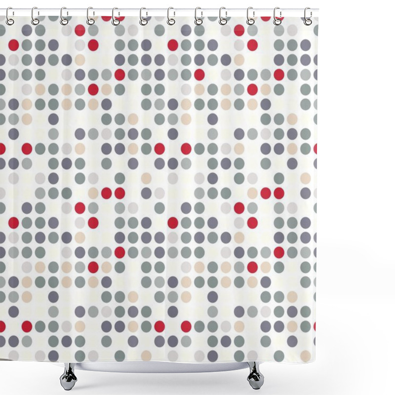 Personality  Seamless Circle Pattern Shower Curtains