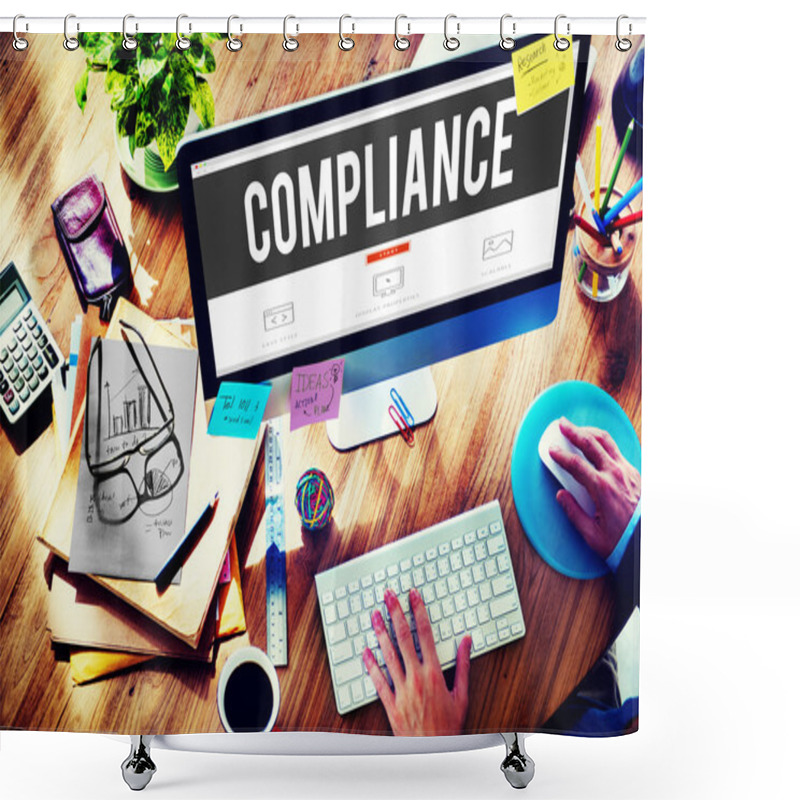 Personality  Compliance Rules Regulations Shower Curtains