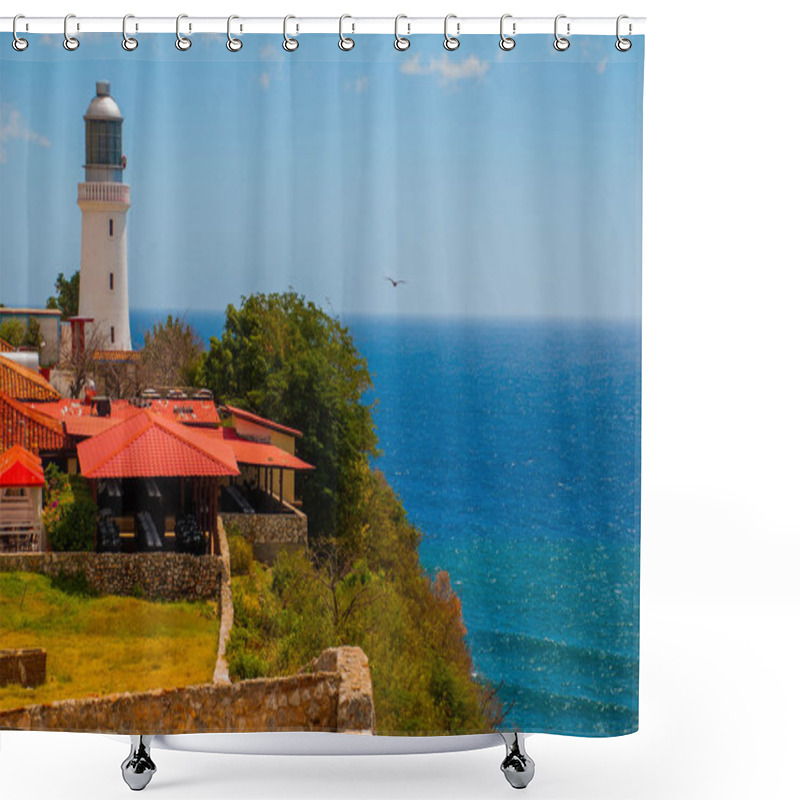 Personality  Fort Castillo Del Moro, Santiago De Cuba, Cuba: A Functioning Lighthouse That Indicates The Entrance To The Second Largest Bay In Cuba. Shower Curtains