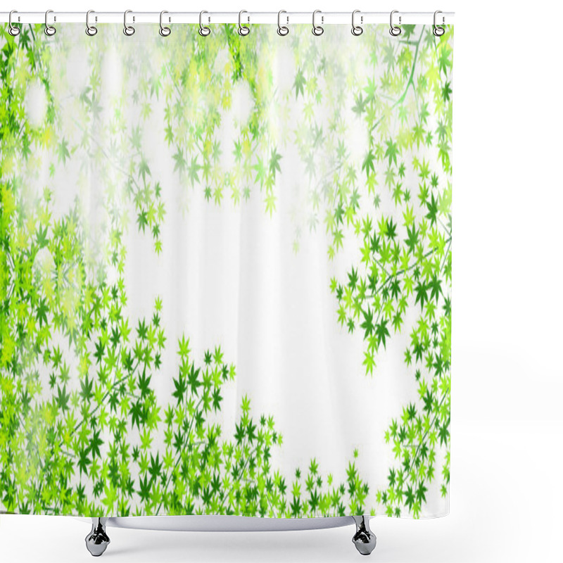 Personality  Leaf Maple Background Shower Curtains