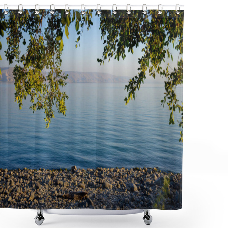 Personality  Landscape Of Kinneret Lake - Galilee Sea Shower Curtains