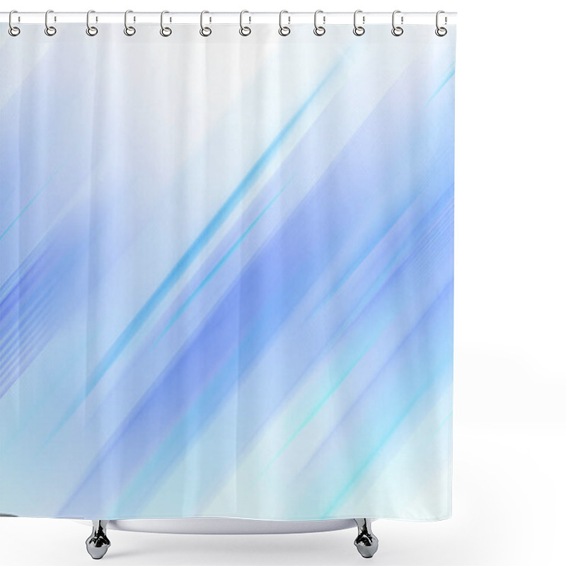 Personality  Abstract Blue Background Shower Curtains