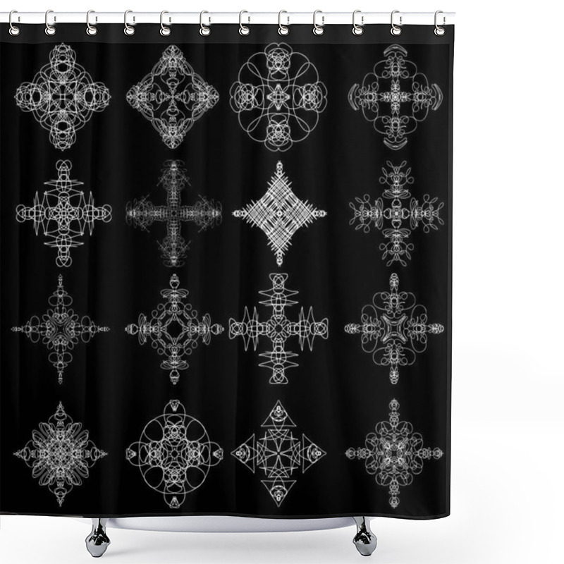 Personality  Sacred Geometry Design Set Shower Curtains