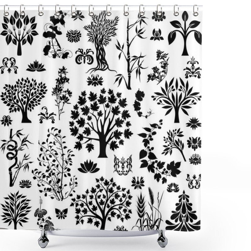 Personality   Trees And Plants IX Shower Curtains