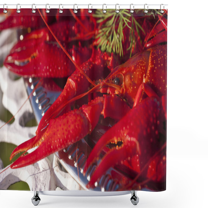 Personality  Crayfishes Shower Curtains