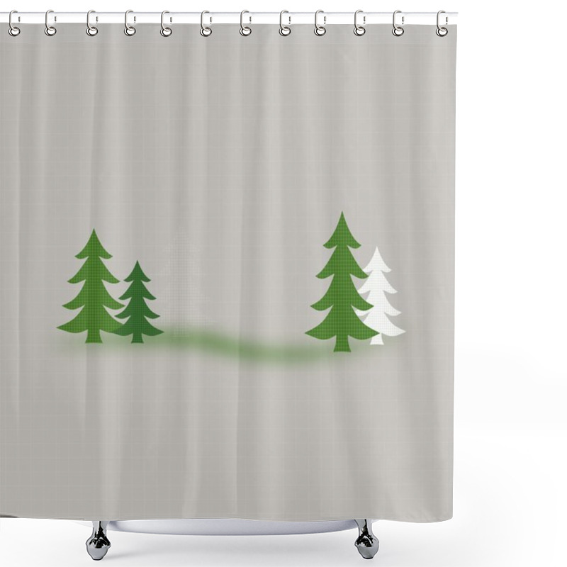 Personality  Christmass Shower Curtains