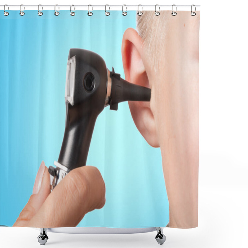 Personality  Examination With The Otoscope Shower Curtains