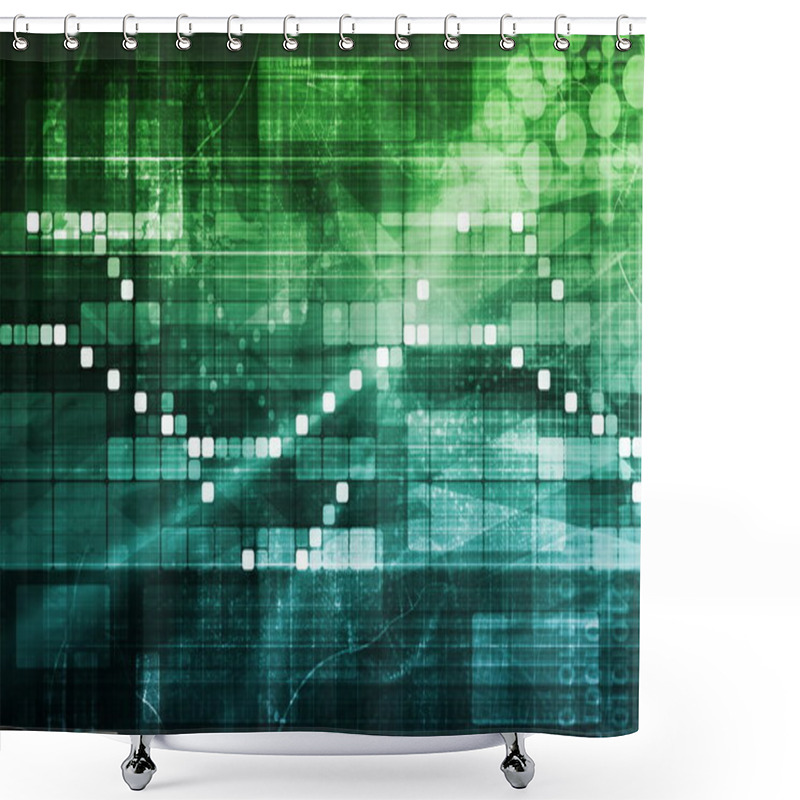 Personality  Data Processing Shower Curtains