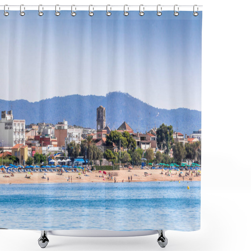 Personality  Spain, Catalonia, Costa Brava 2019. Calella, Pineda, Santa Susanna, Malgrat De Mar, Blanes, Santa Cristina, Lloret De Mar, Tossa. Shower Curtains