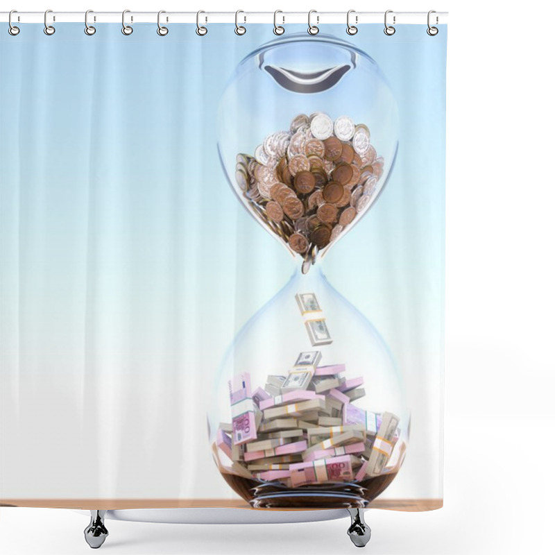 Personality  Time Is Money (version With The Right Composition Shower Curtains