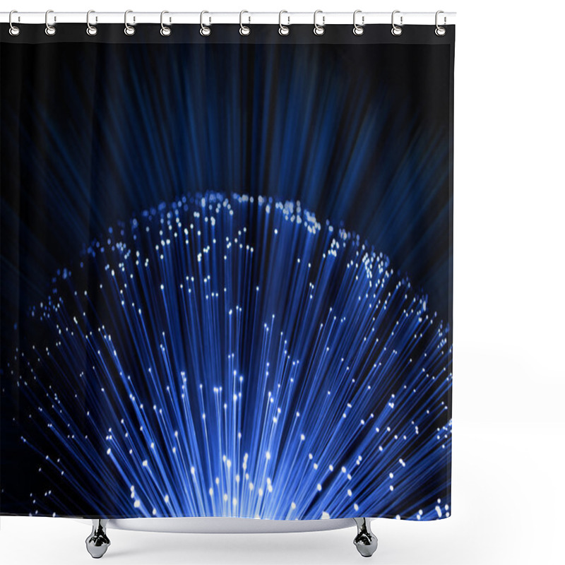 Personality  Fiber Optic Background Shower Curtains