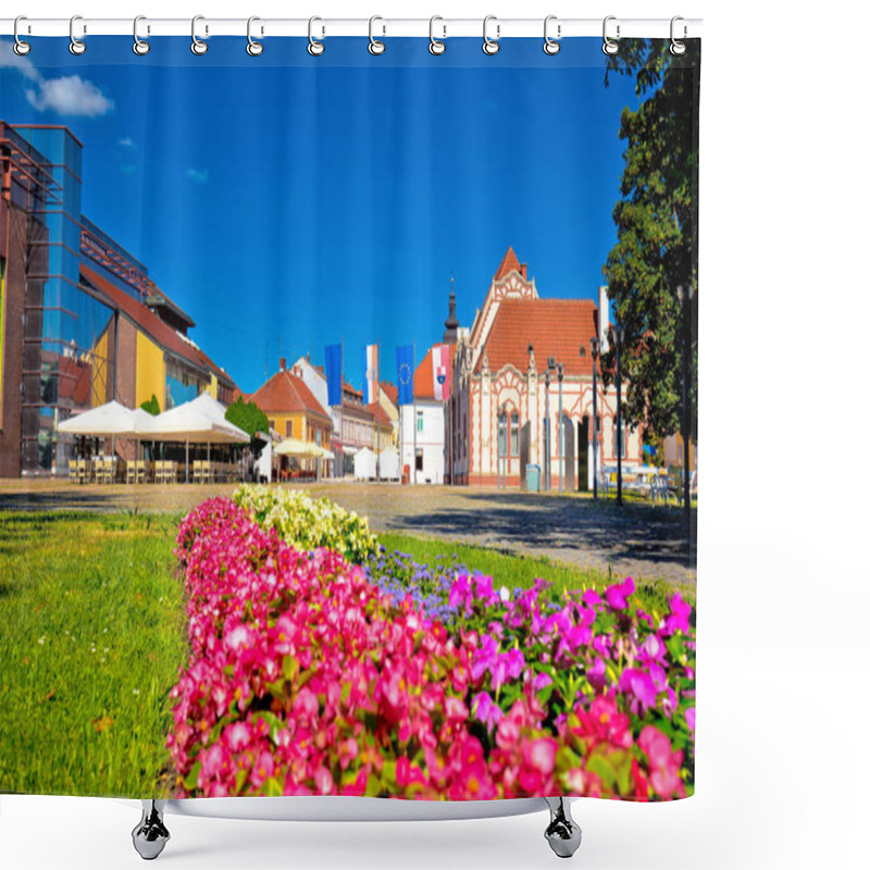 Personality  Town Of Cakovec Main Square View Shower Curtains