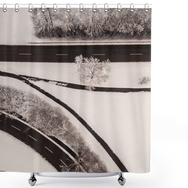 Personality  Snowy Shower Curtains