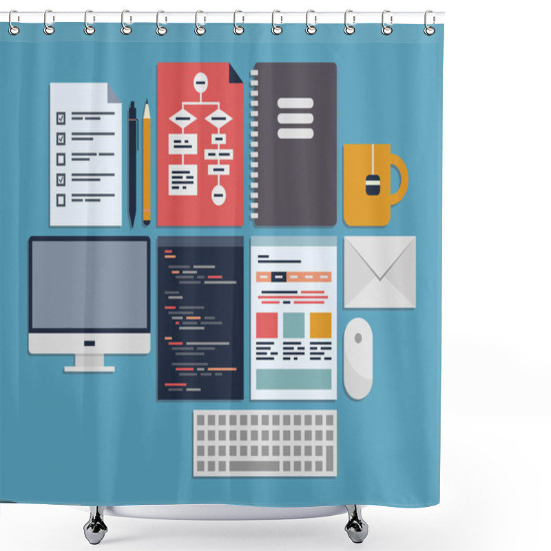 Personality  Website Programming Management Shower Curtains