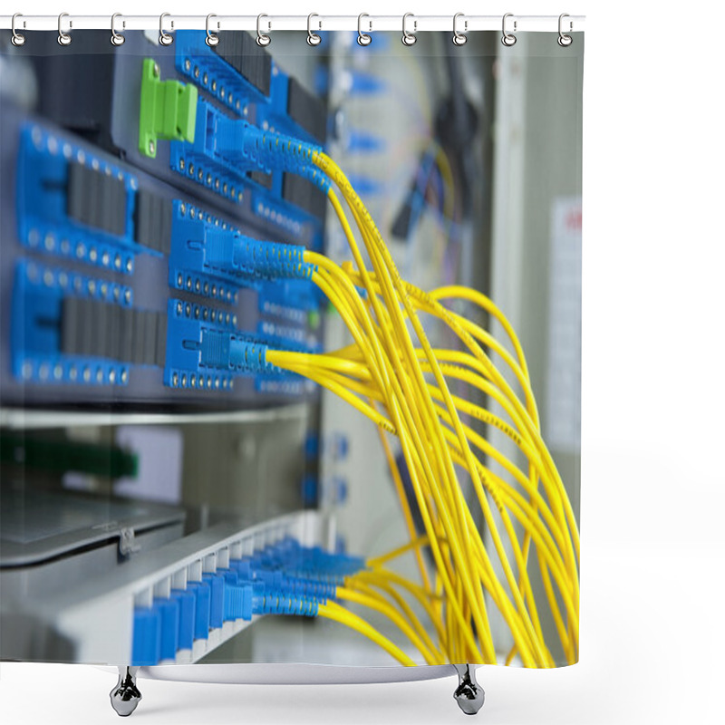 Personality  Fiber Optical Network Cables Patch Panel And Switch Shower Curtains