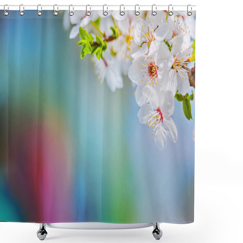 Personality  Branch Of Blossoming Cherry Shower Curtains