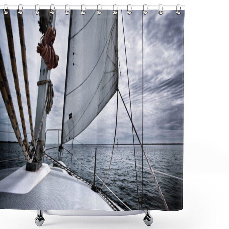 Personality  Stormy Seas Shower Curtains