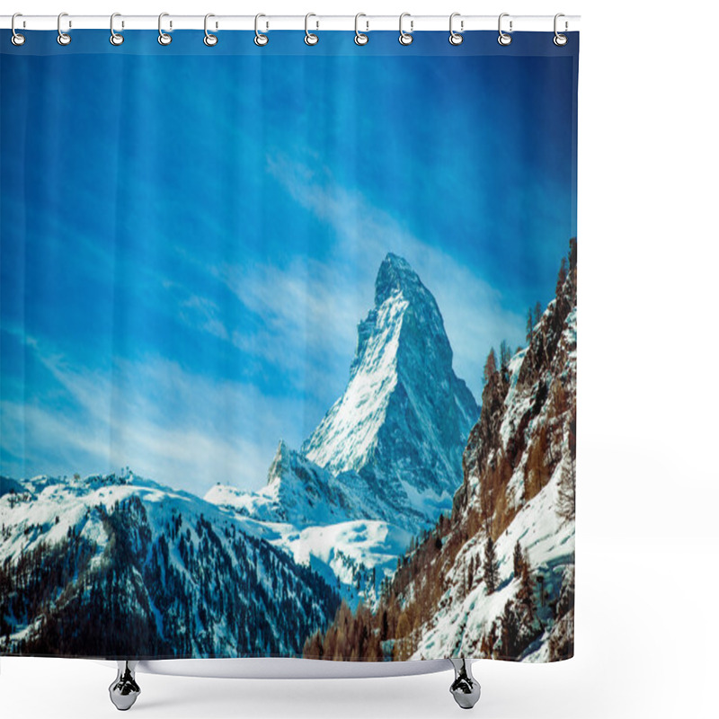 Personality  Matterhorn , Swiss Alps Shower Curtains