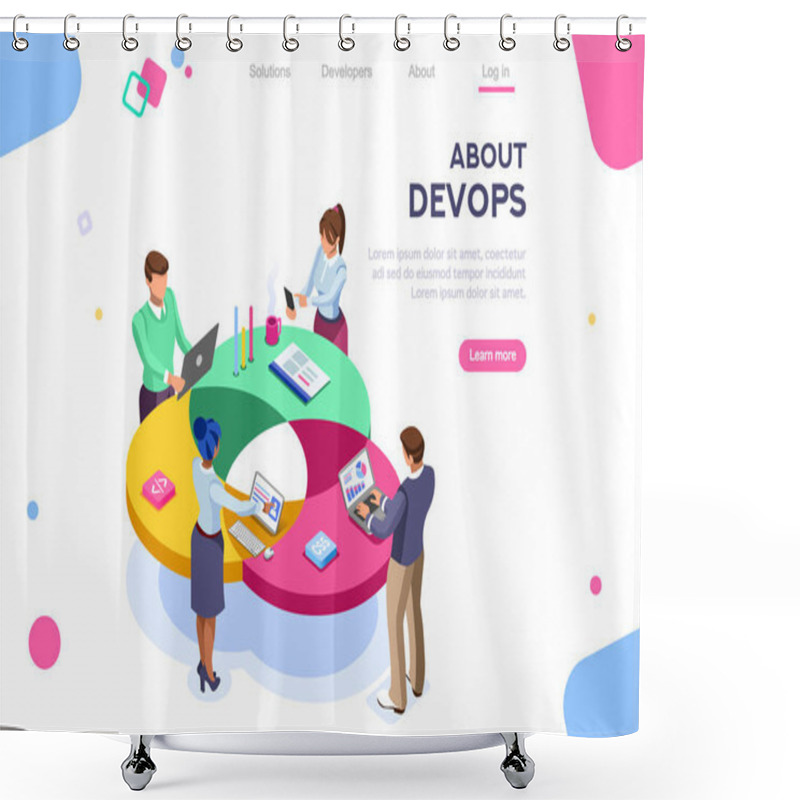 Personality  DevOps Programmer Concept Shower Curtains