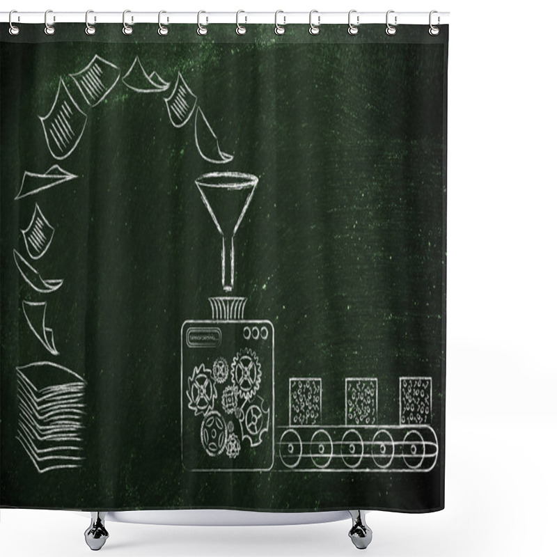 Personality  Concept Of Business Intelligence Shower Curtains