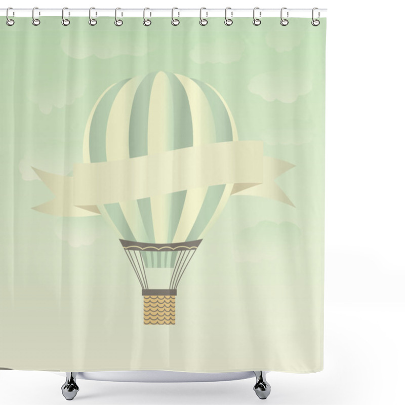 Personality  Hor Air Balloon Shower Curtains