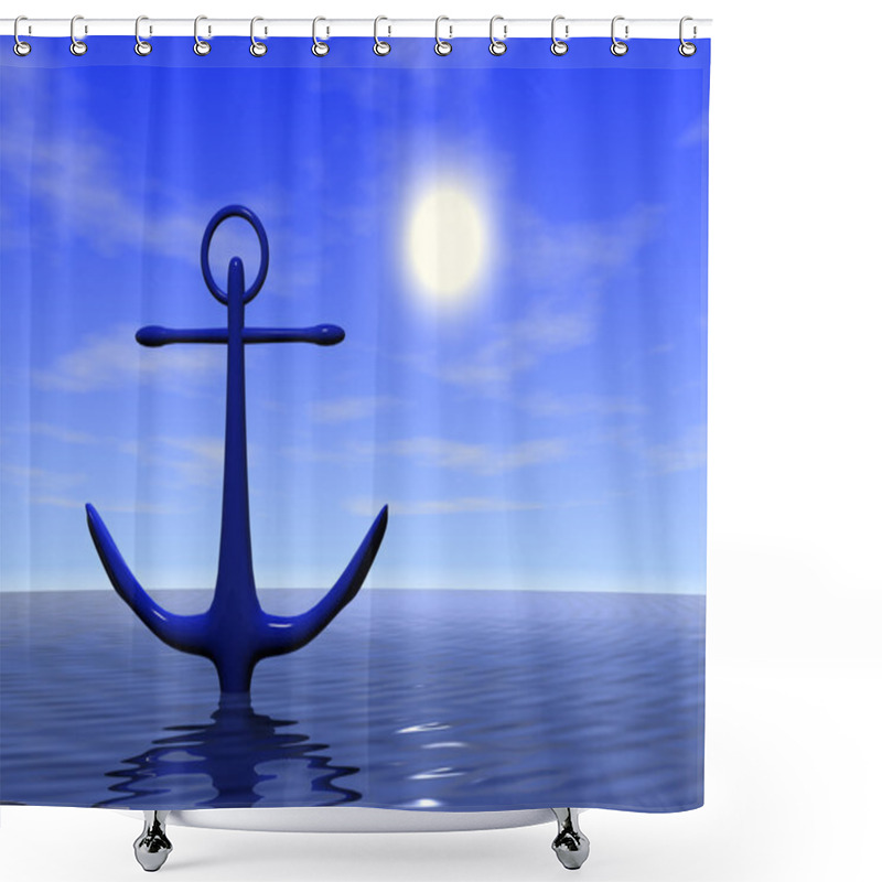 Personality  Anchor Shower Curtains