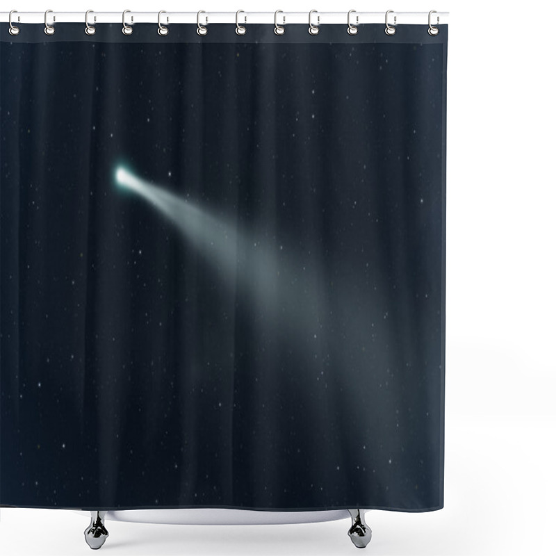 Personality  Comet Shower Curtains