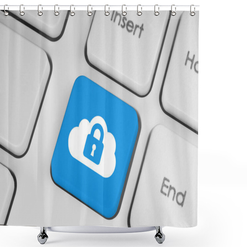 Personality  Cloud Computing Security Concept Shower Curtains