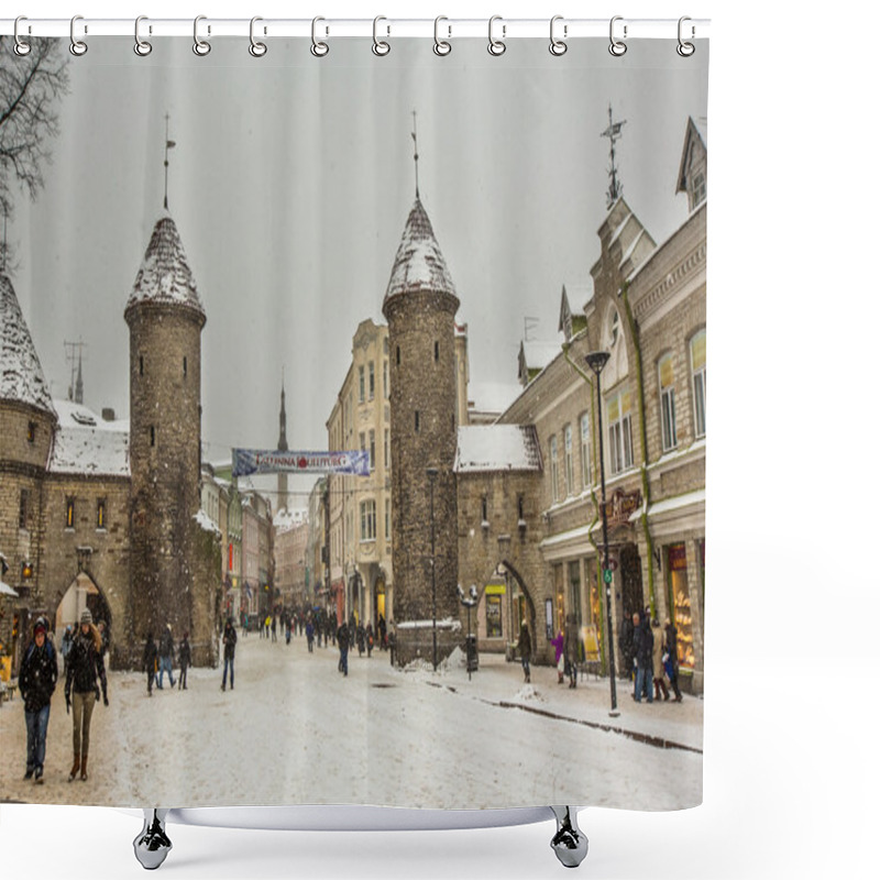 Personality   Viru Gates At The Entrance Of Old City Tallinn Shower Curtains