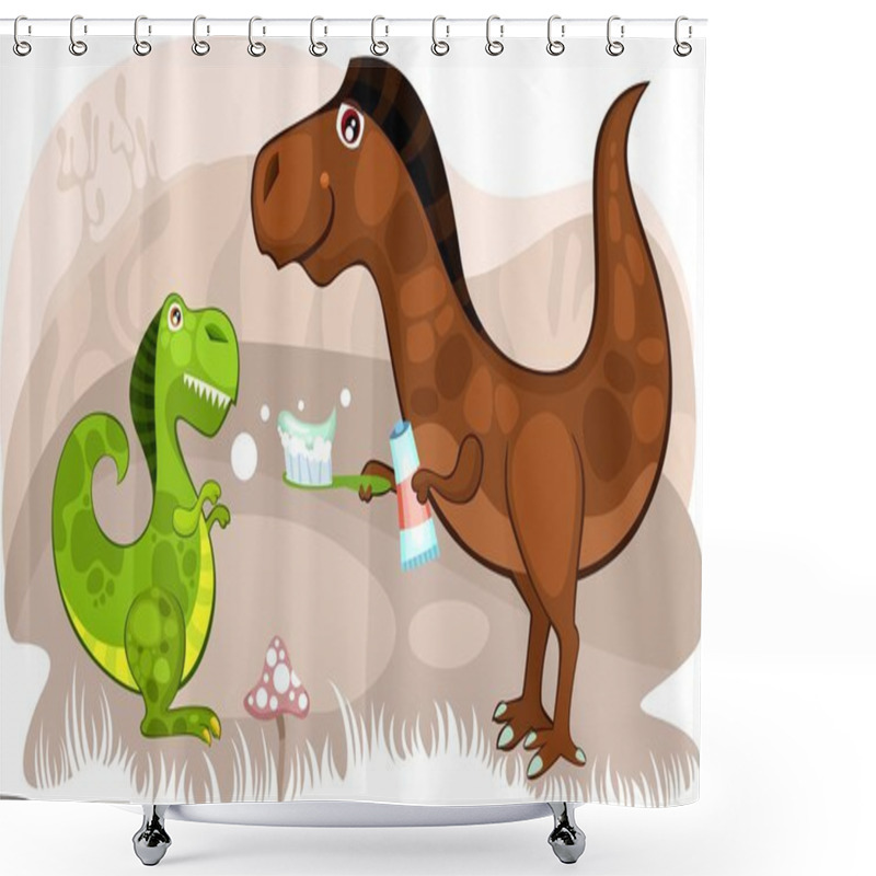 Personality  Dinosaur Shower Curtains