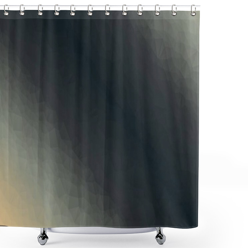 Personality  Abstract Geometric Background With Poly Pattern Shower Curtains