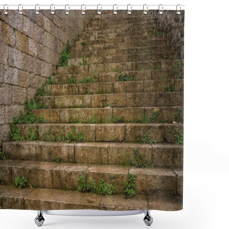 Personality  Old Stair Outdoors Shower Curtains