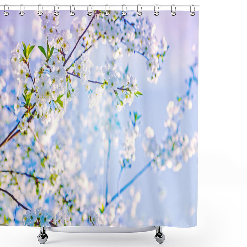 Personality  Branch Of Cherry Tree Shower Curtains