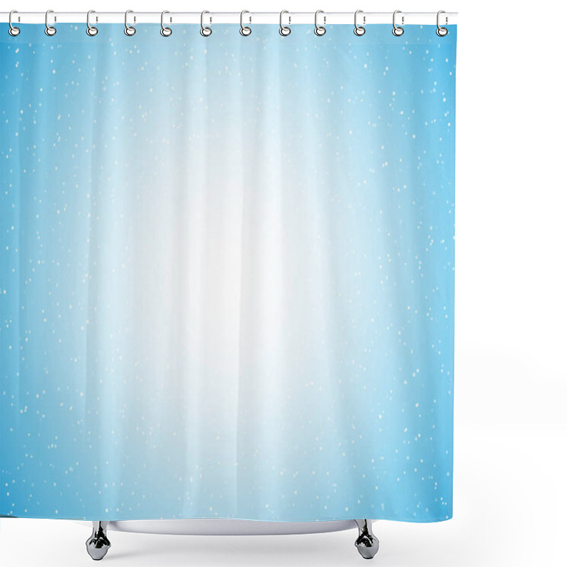 Personality  Blue Spotted Abstract Background Shower Curtains