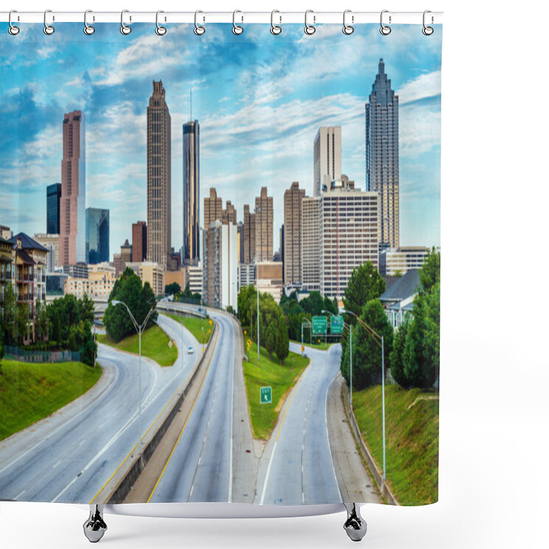 Personality  Atlanta Downtown Skyline Shower Curtains