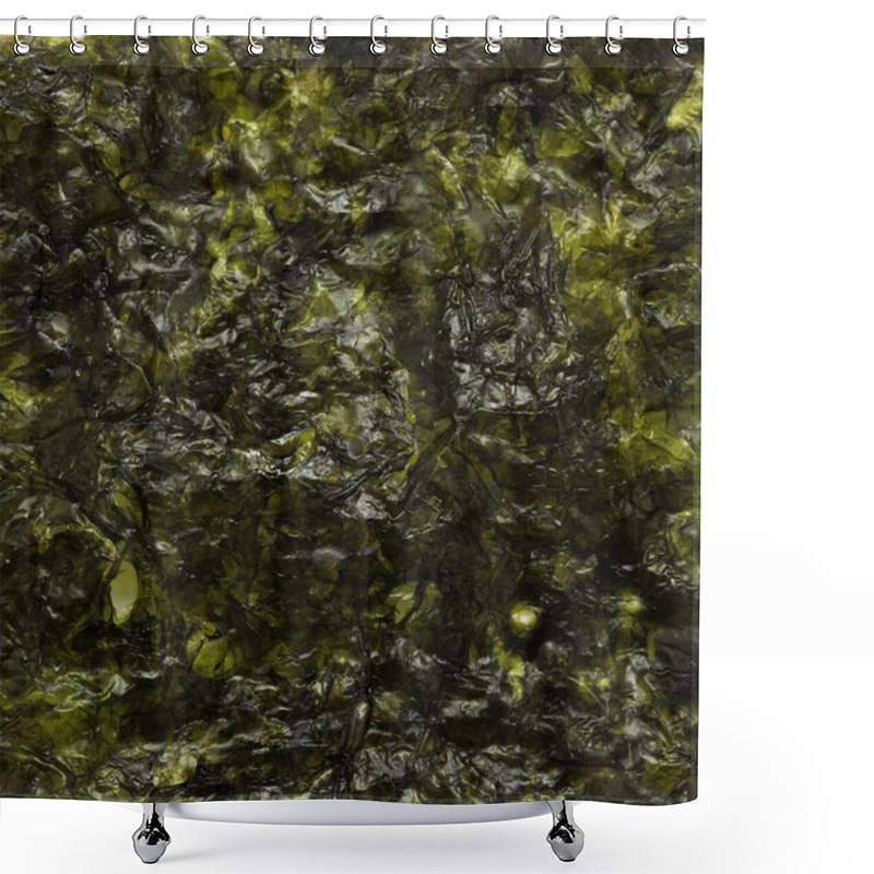 Personality  Thin Sheets Of Dried And Seasoned Edible Seaweed, Kim, Ingredient In Korean Cuisine Shower Curtains